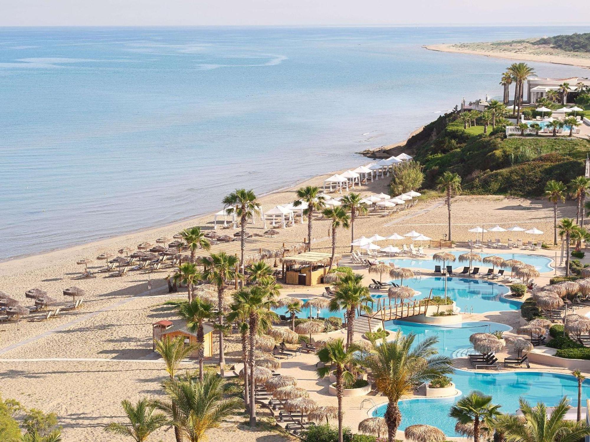 Grecotel Luxme Oasis At Riviera Olympia & Aqua Park ロウトラ・キリニ エクステリア 写真
